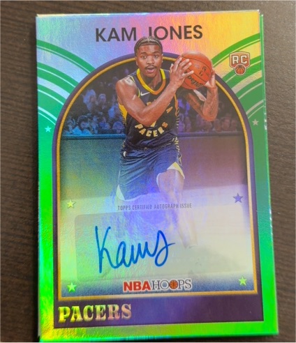 2025-26 NBA Hoops 1989 Signatures #89S-KJ Kam Jones — front