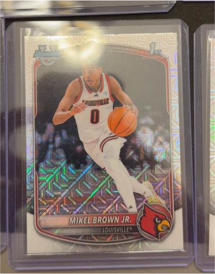 2025-26 Bowman Chrome #BCP-12 Mikel Brown Jr. — front