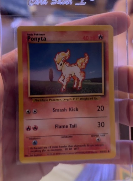 1999 Pokémon #60 Ponyta — front