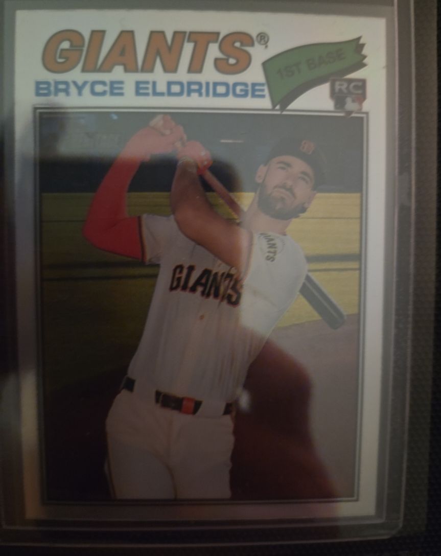 2026 Topps Heritage #310 Bryce Eldridge Chrome Rookie RC San Francisco Giants — front