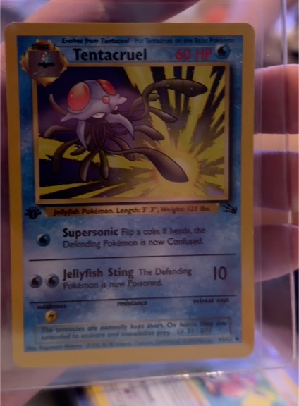 1995 Pokémon Fossil #44 Tentacruel — front