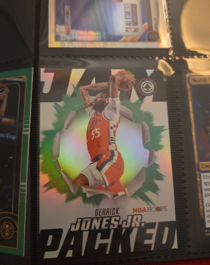 2026 Topps NBA Hoops Jam Packed #JP-10 Derrick Jones Jr. — front