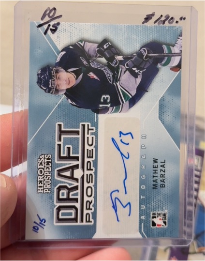2014 In The Game Draft Prospects #FP-3 Mathew Barzal — front