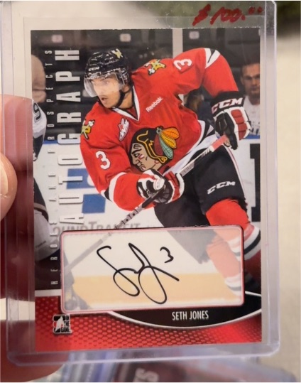 2012-13 In The Game Heroes and Prospects #A-SJ Seth Jones — front