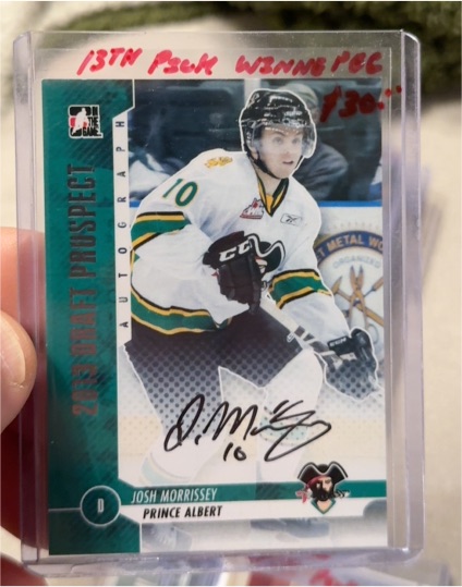 2013 ITG Draft Prospects #A-JM Josh Morrissey — front