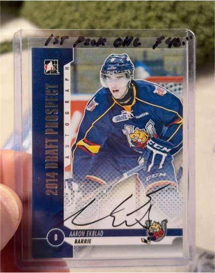 2014 In The Game Draft Prospects #0 Aaron Ekblad — front