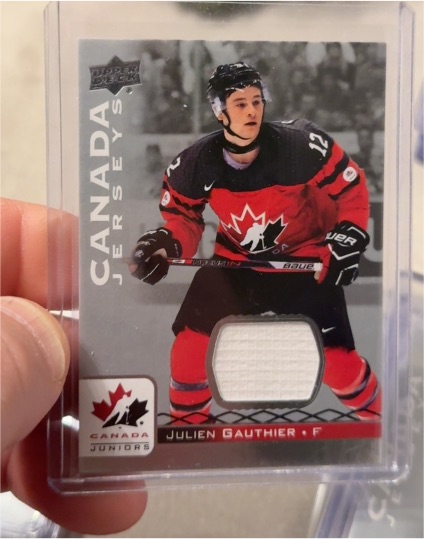 2016 Upper Deck Team Canada Juniors #114 Julien Gauthier — front