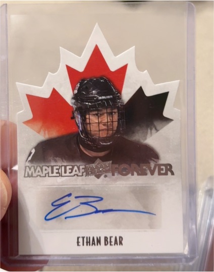 2015 Upper Deck Team Canada Juniors Maple Leaf Forever Ethan Bear — front
