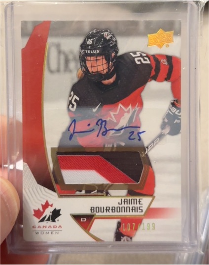 2019 Upper Deck Team Canada Women #107 Jaime Bourbonnais — front