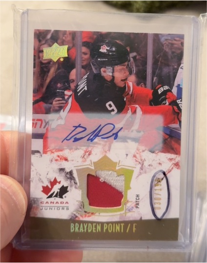 2015 Upper Deck Team Canada Juniors #111 Brayden Point — front