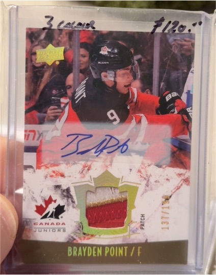 2015 Upper Deck Team Canada Juniors #111 Brayden Point — front
