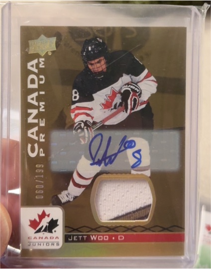 2017 Upper Deck Team Canada Juniors Premium #060 Jett Woo — front