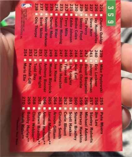 1993 Fleer #359 Series 1 Checklist — front