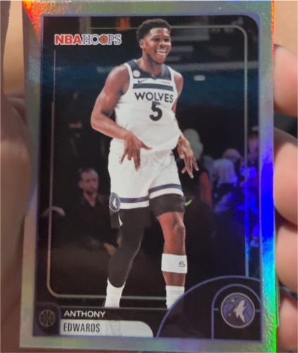 2025-26 Topps NBA Hoops #195 Anthony Edwards — front