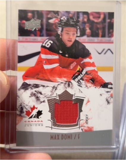 2015 Upper Deck Team Canada Juniors #JS-MD Max Domi Jersey — front