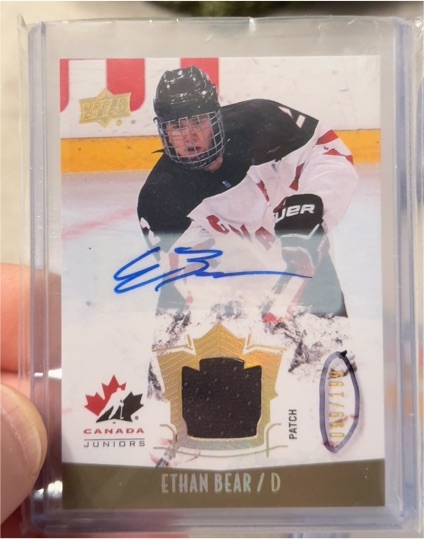 2015 Upper Deck Team Canada Juniors #121 Ethan Bear — front