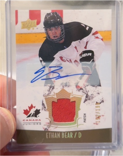 2015 Upper Deck Team Canada Juniors #121 Ethan Bear — front