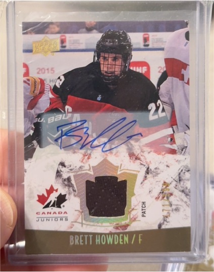 2016 Upper Deck Team Canada Juniors #138 Brett Howden — front