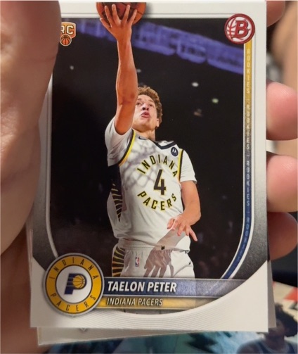 2025-26 Bowman #50 Taelon Peter — front
