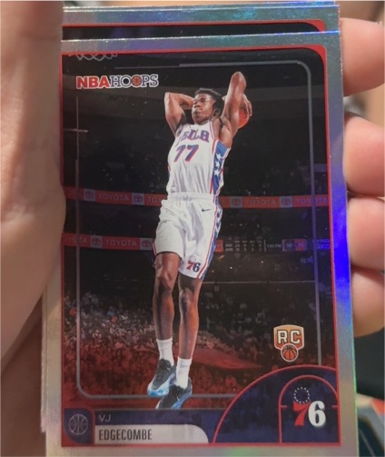 2025-26 Topps NBA Hoops #244 VJ Edgecombe — front