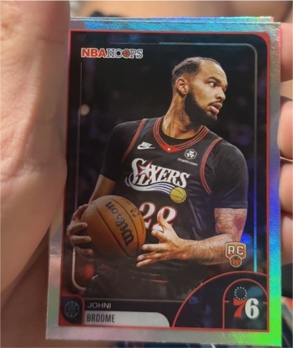 2025-26 Topps NBA Hoops #159 Johni Broome RC Philadelphia 76ers — front
