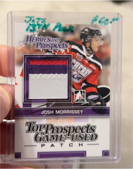 2013-14 In The Game Heroes and Prospects #TPM-19 Josh Morrissey — front