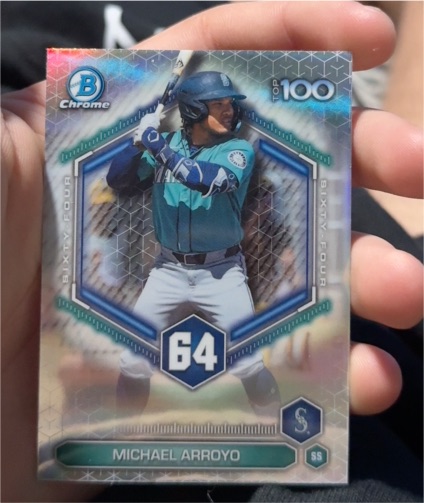 2026 Bowman Chrome Top 100 #BTP-64 Michael Arroyo — front