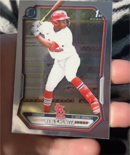 2026 Bowman Chrome #BCP-130 Kenly Hunter — front