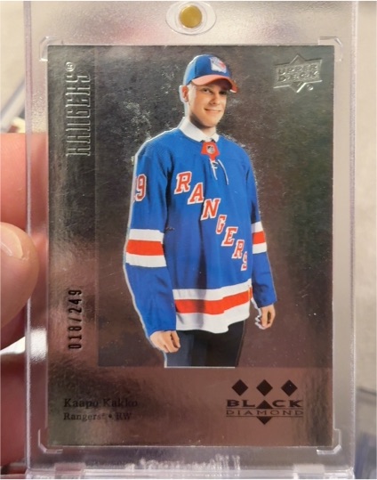 2019-20 Upper Deck Black Diamond #018 Kaapo Kakko — front