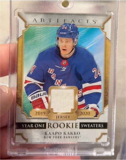 2020-21 Upper Deck Artifacts Year One Rookie Sweaters #RS-KK Kaapo Kakko — front