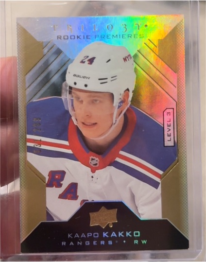 2019-20 Upper Deck Trilogy Rookie Premieres Level 3 #148 Kaapo Kakko — front