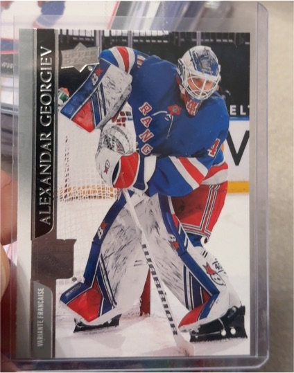 2020-21 Upper Deck Extended Series #593 Alexandar Georgiev — front
