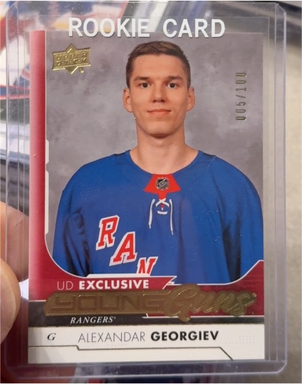 2017-18 Upper Deck Update #514 Alexandar Georgiev Young Guns Rookie Card — front