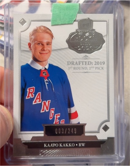 2019-20 Upper Deck The Cup Rookie Class of 2020 #003 Kaapo Kakko — front