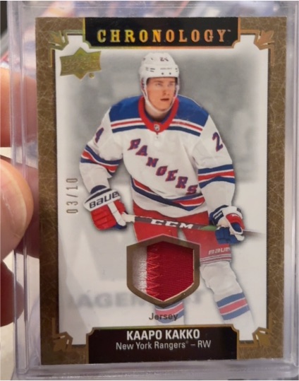 2019 Upper Deck Chronology #03 Kaapo Kakko — front