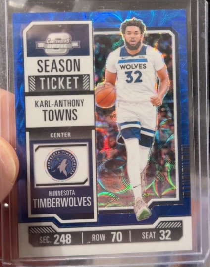 2023-24 Panini Contenders Optic Season Ticket #52 Karl-Anthony Towns — front