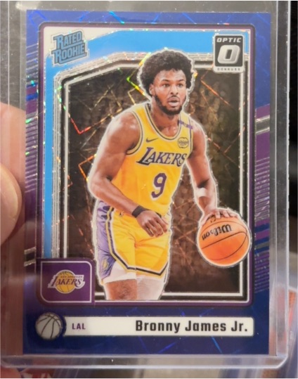 2024-25 Panini Donruss Optic #282 Bronny James Jr. — front
