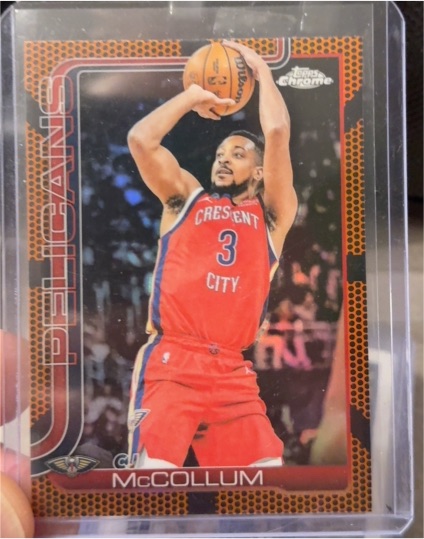 2025-26 Topps Chrome #136 CJ McCollum — front