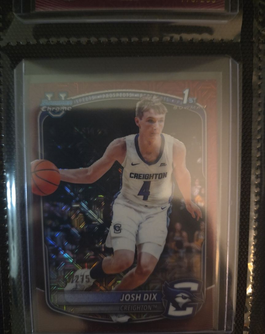 2025 Bowman Chrome #BCP-17 Josh Dix — front