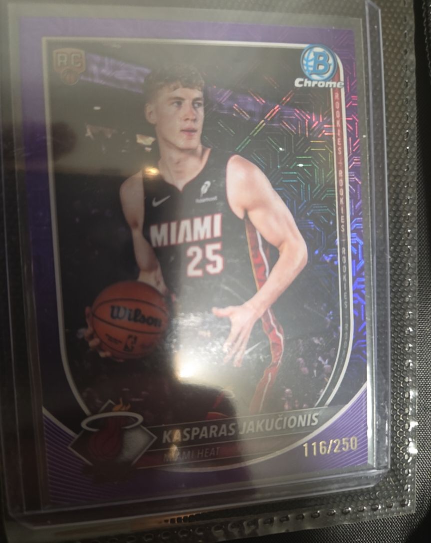 2025-26 Bowman Chrome #BCV-20 Kasparas Jakucionis — front