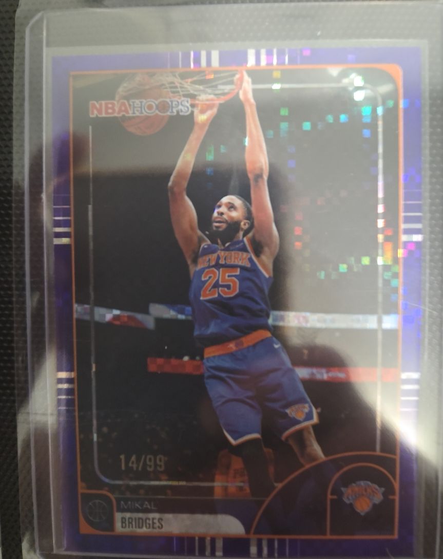 2025-26 Topps NBA Hoops #100 Mikal Bridges — front