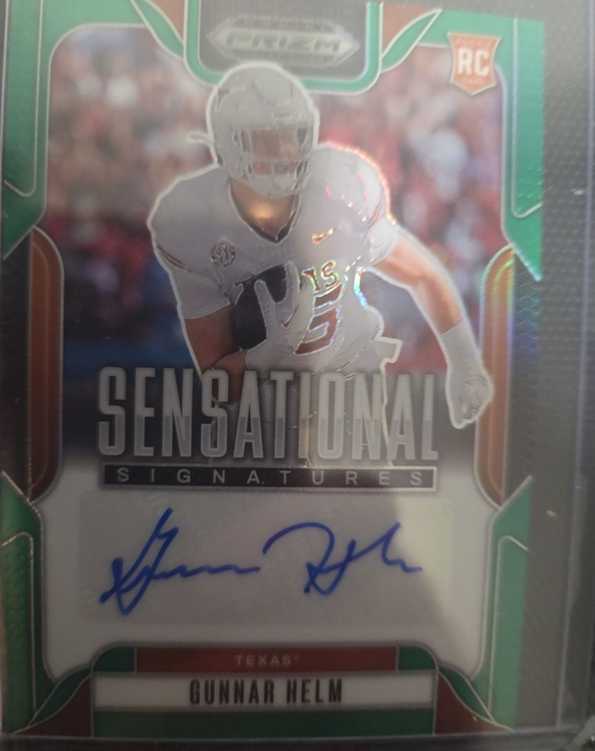 2025 Panini Prizm Draft Picks Sensational Signatures #SSS-GHM Gunnar Helm — front