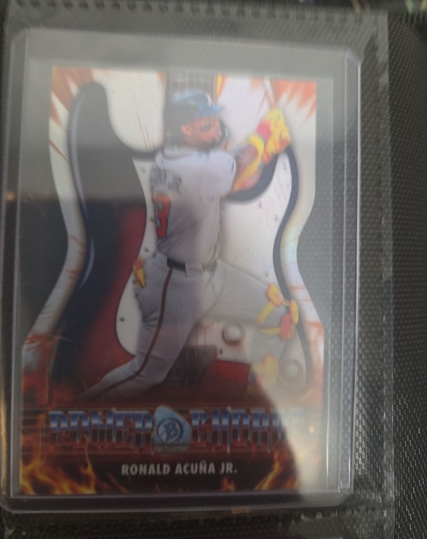 2026 Bowman Chrome Power Chords Die Cut #PC-3 Ronald Acuña Jr. — front