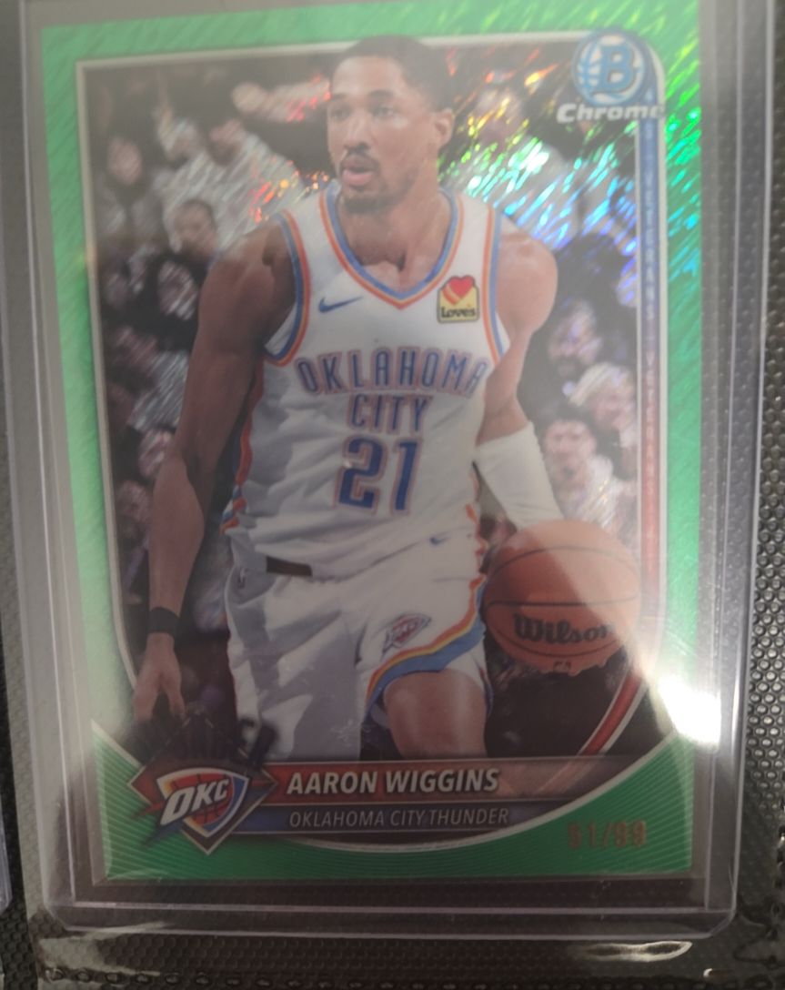 2025-26 Bowman Chrome #BCV-186 Aaron Wiggins — front