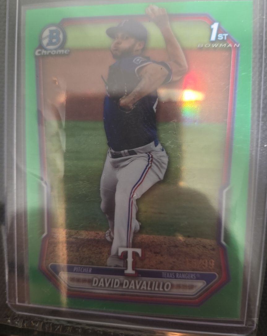 2026 Bowman Chrome #BCP-42 David Davalillo — front