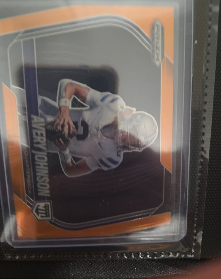 2025 Panini Prizm Black #186 Avery Johnson — front