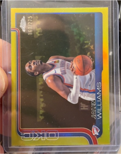 2025-26 Topps Chrome #187 Jalen Williams — front