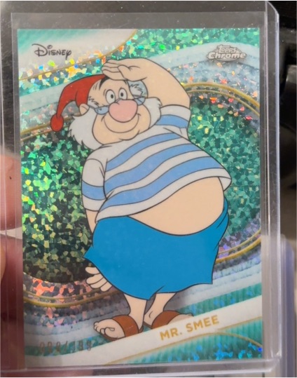 2025 Topps Chrome Disney Mr. Smee Mini Diamond Refractor #161 — front