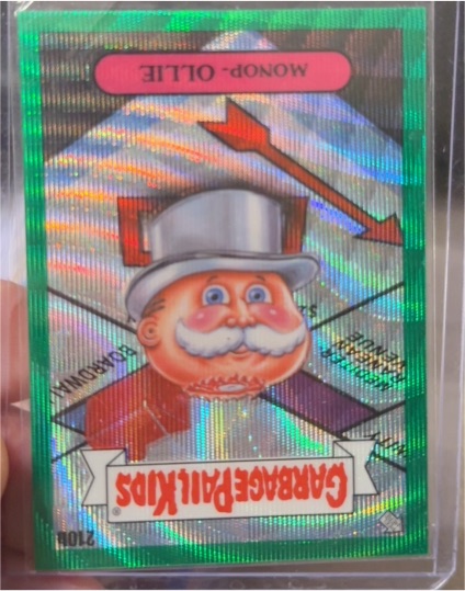 2022 Topps Chrome Garbage Pail Kids #210b Monop-Ollie — front