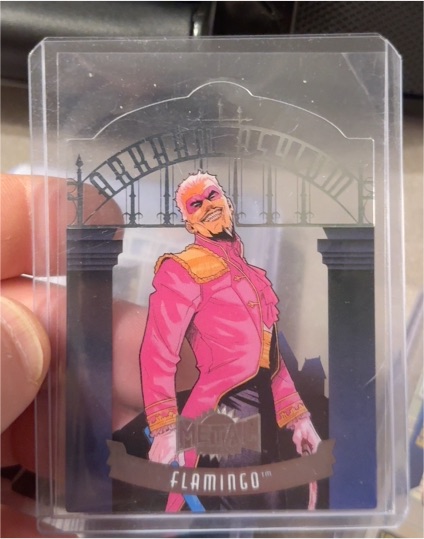2025 Skybox Metal Universe Batman Arkham Asylum #AA-40 Flamingo — front